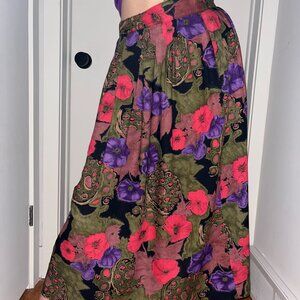 Vintage Principles Abstract Floral Skirt Sz 10
